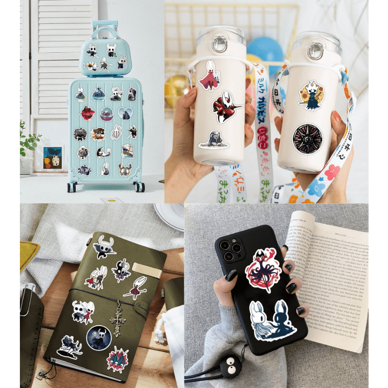 50pcs Hollow Knight Graffiti Waterproof Stickers