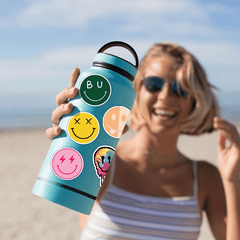 50pcs Smiley Faces Waterproof Stickers Craft Scrapbooking Journaling Aesthetics