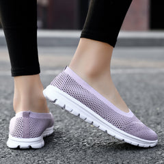 Breathable Knit Slip On Walking Shoes for Women