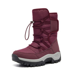 Women's Winter Snow Boots Waterproof Fleece Lined Mid Calf Insulated Shoes
