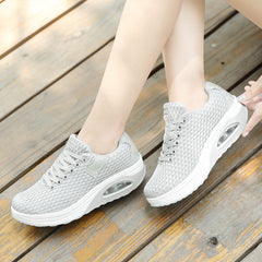 Air Cushion Chunky Sneakers Lace Up Running Shoes Women's Footwear