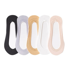 5 Pairs Low Anti Slip Liner Socks for Women