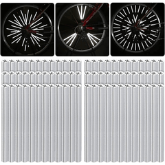 72 Pcs Bike Reflectors 360° Visibility Waterproof Easy Assembly