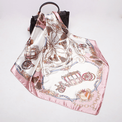Women's Silk Scarf Satin Square Towel Lightweight Silk Neck Scarf Bandana