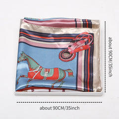 Women's Silk Scarf Satin Square Towel Lightweight Silk Neck Scarf Bandana
