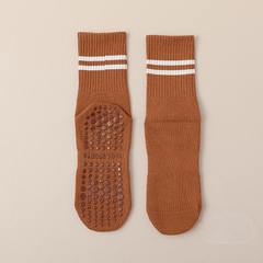 Striped Non Slip Silicone Yoga Socks for Barre Ballet Pilates