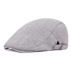Men's Solid Beret Spring Autumn Vintage Sun Hats Unisex Forward Hat