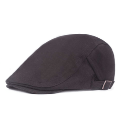 Men's Solid Beret Spring Autumn Vintage Sun Hats Unisex Forward Hat