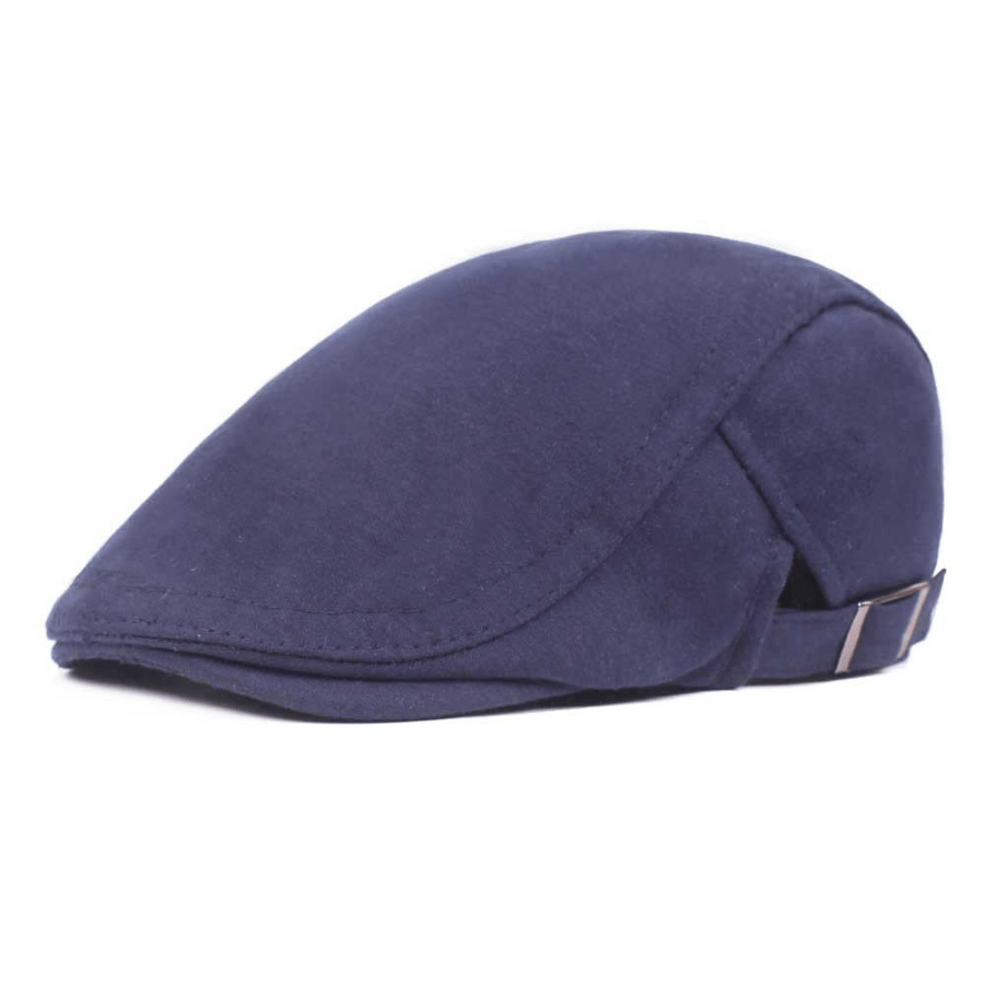 Men's Solid Beret Spring Autumn Vintage Sun Hats Unisex Forward Hat