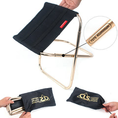 7075 Aluminum Folding Chair for Camping and Fishing