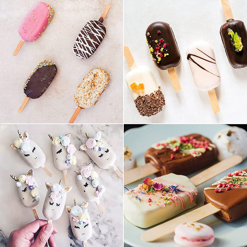 Silicone Ice Cream Mold Chocolate Dessert Popsicle Tray