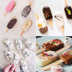 Silicone Ice Cream Mold Chocolate Dessert Popsicle Tray