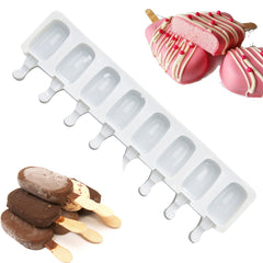 Silicone Ice Cream Mold Chocolate Dessert Popsicle Tray