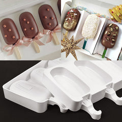 Silicone Ice Cream Mold Chocolate Dessert Popsicle Tray