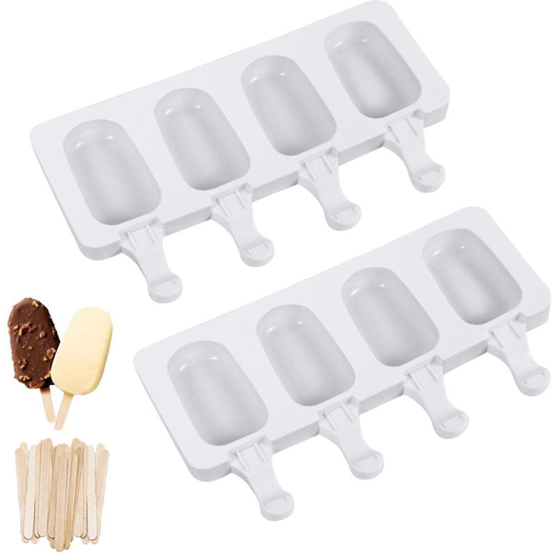 Silicone Ice Cream Mold Chocolate Dessert Popsicle Tray