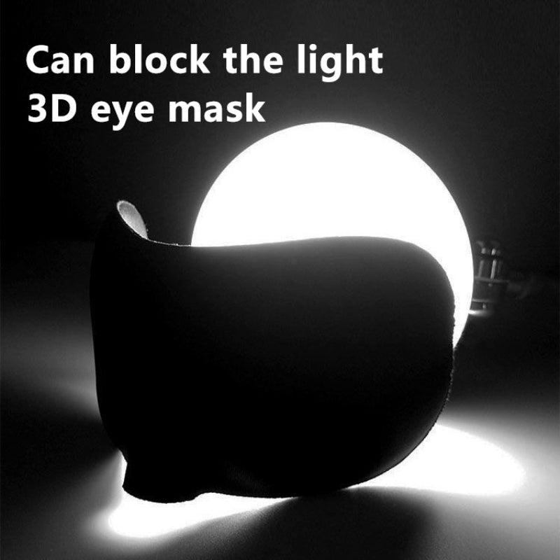 Ultralight 3D Blackout Eye Cover Soft Eye Shades Men & Women Outdoor Travel