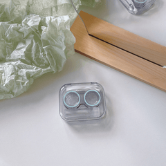 Mini Transparent Lens Case Box Portable Companion
