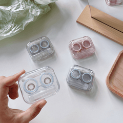 Mini Transparent Lens Case Box Portable Companion
