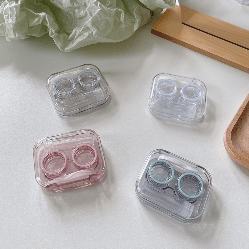 Mini Transparent Lens Case Box Portable Companion