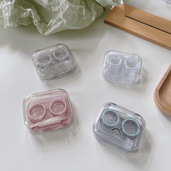 Mini Transparent Lens Case Box Portable Companion