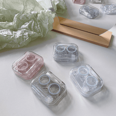 Mini Transparent Lens Case Box Portable Companion