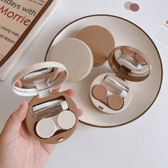 1pc Lens Case Holder Container Mini Lens Soak Storage Kit