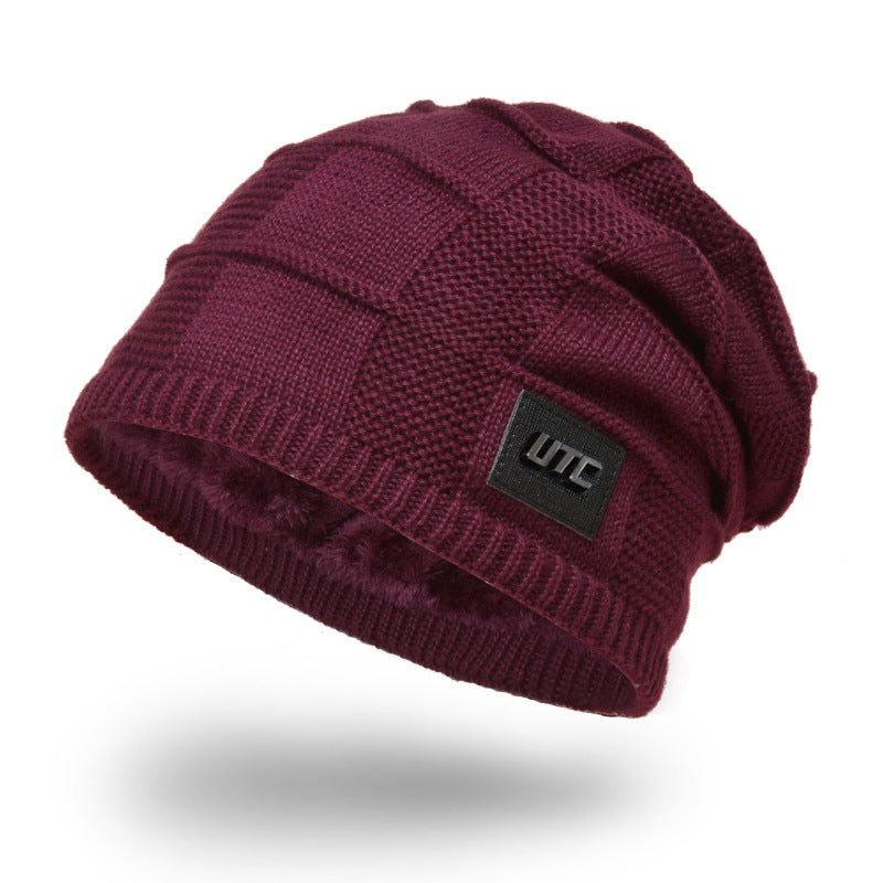 Men's Winter Fleece Knitted Hat - Warm Pullover Hat