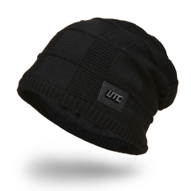 Men's Winter Fleece Knitted Hat - Warm Pullover Hat