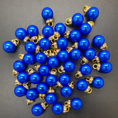 DIY 16pcs 10MM Mini Pearl Pendant Beads Earrings Jewelry Making