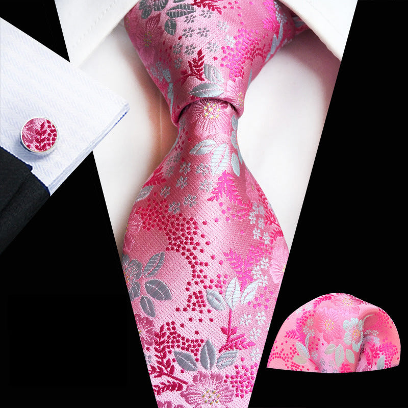 Men's Plum Paisley Three Piece Suit Set