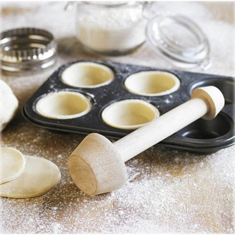Wooden Egg Tart Tamper for Perfect Shaped Tarts