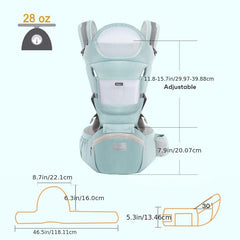 Baby Carrier Waist Stool With Storage Bag Kangaroo Shoulder Swaddle Sling