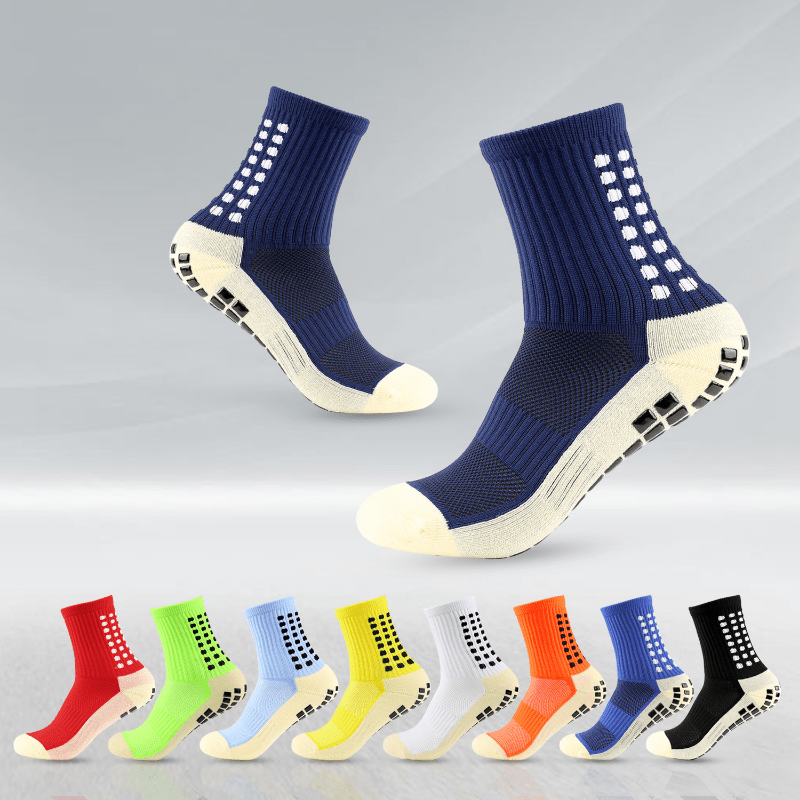 Anti Slip Breathable Cotton Football Socks For Exercise