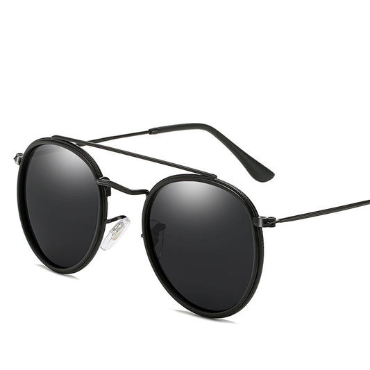 Polarized Men's Outdoor Sunglasses Metal Frame with Case