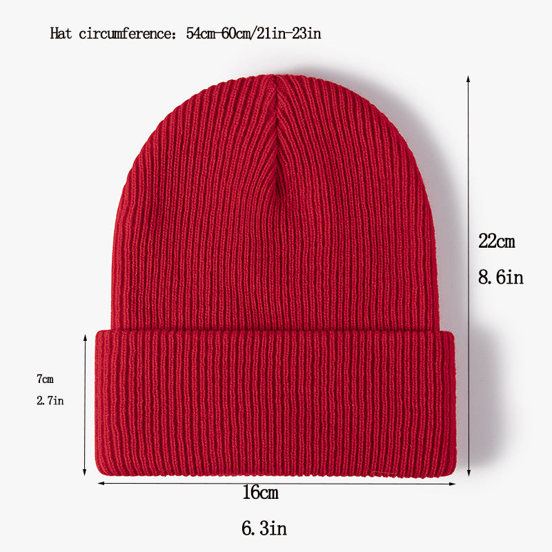 Warm Thick Knitted Hat for Outdoor Skiing