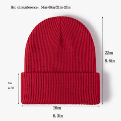 Warm Thick Knitted Hat for Outdoor Skiing