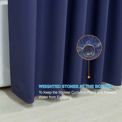 Waterproof PEVA Shower Curtain 71x71 Inches