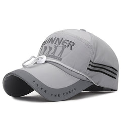Reflective Strip Sun Hat Men's Fishing Large Curtain Windproof Rope Hat
