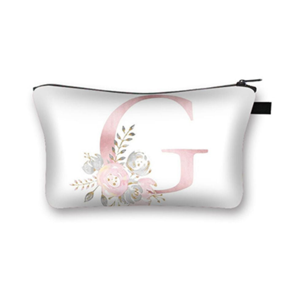 Portable Pattern Cosmetic Bag Travel Makeup Storage Bag With Zipper