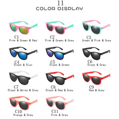 Cartoon Polarized Sunglasses UV400 TR90 Decorative Accessories for Kids