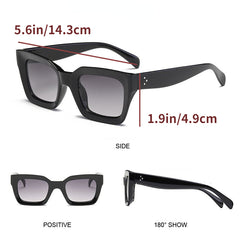 Square Sunglasses Vintage Oversized Sun Glasses Female Big Frame