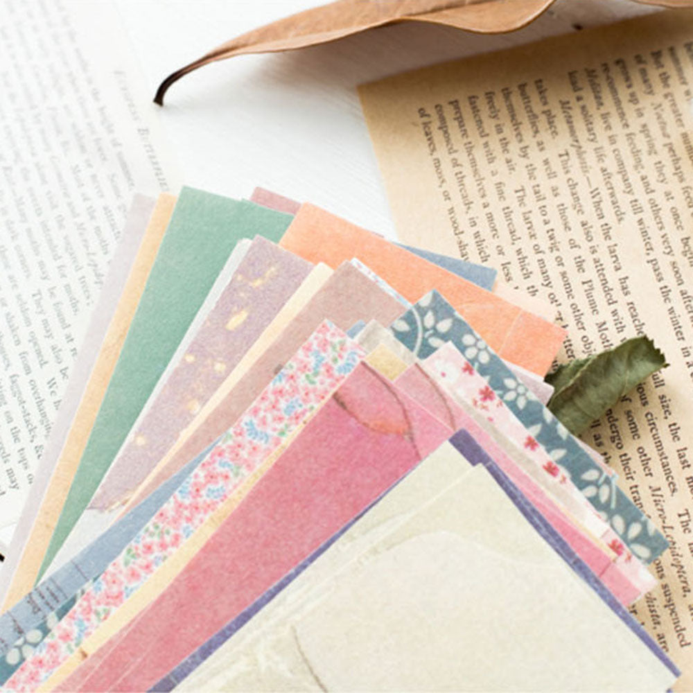 60pcs Vintage Scrapbook Paper DIY Journal Supplies