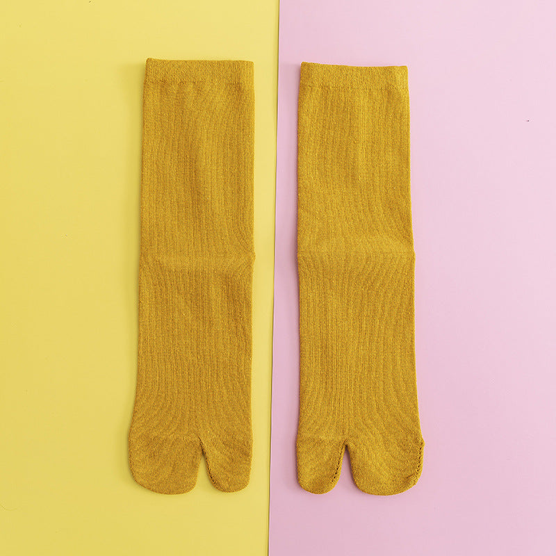 Crew Socks Solid Toe Socks Women's Stockings