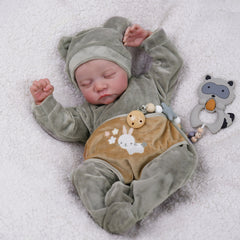 20" Levi Reborn Baby Doll - Realistic Full Vinyl Newborn Washable Doll