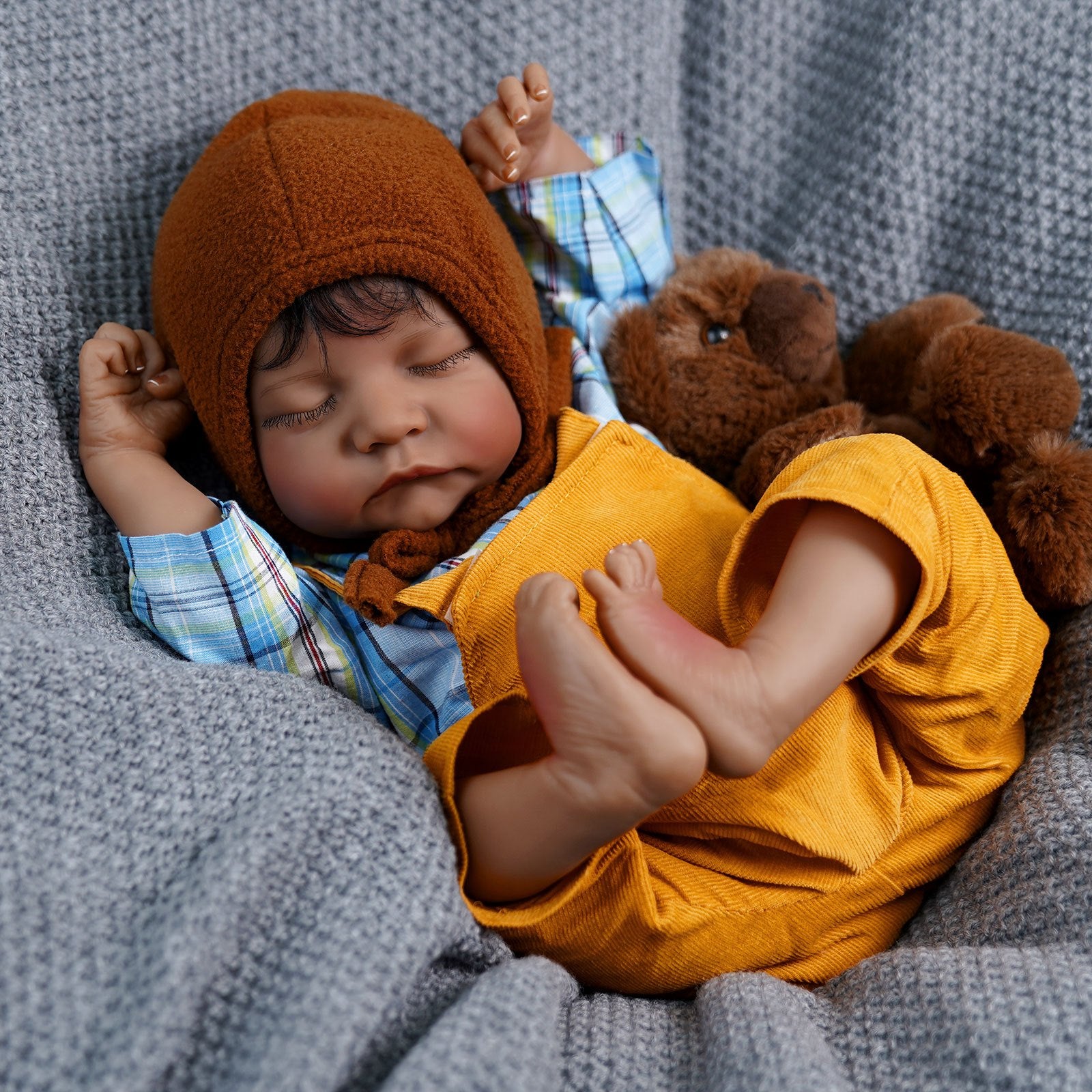 20 Inch Reborn Baby Doll Levi Dolls Collection Washable & Crafted