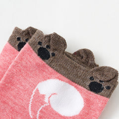 5 Pairs Cartoon Animal Ankle Socks Women's Stocking