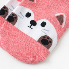 5 Pairs Cartoon Animal Ankle Socks Women's Stocking