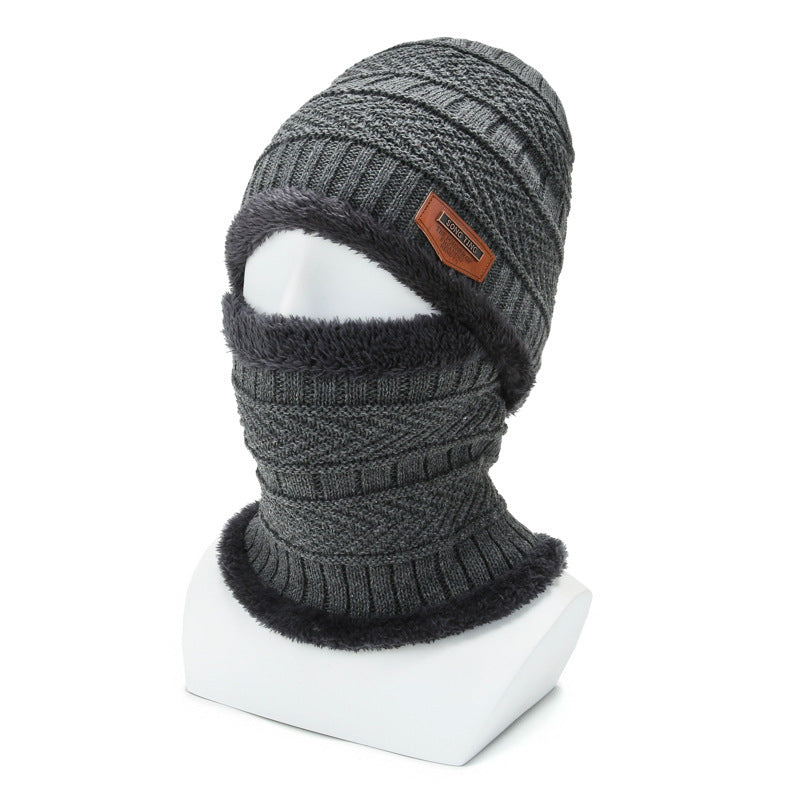 Men's Knitted Woolen Hat Winter Warm Baotou Hat