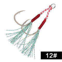 5pcs Double Hook Spoon for Saltwater Jigging