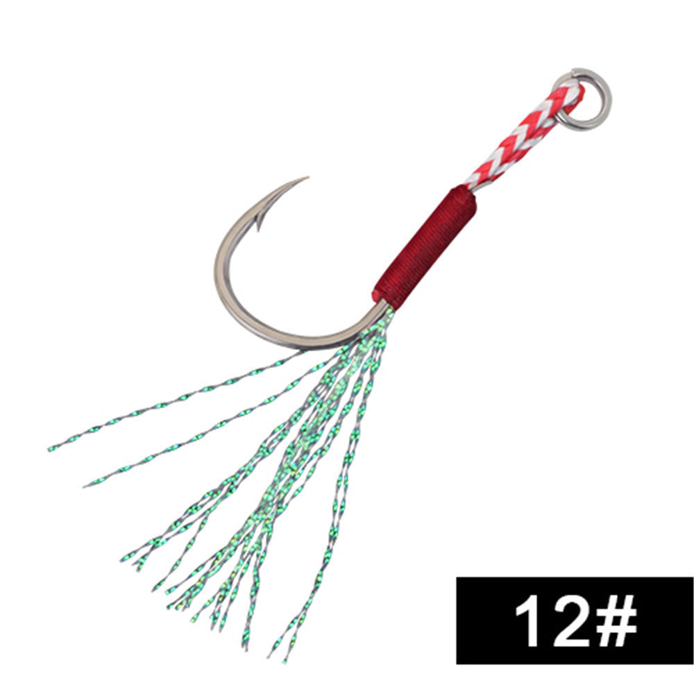5pcs FTK Overturned Hook Fishing Spoon Hook Saltwater Fishing Jigging Spoon Hook